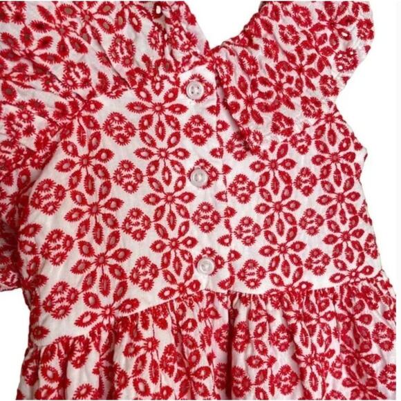 Janie and Jack Eyelet One Shoulder Dress Girls Size 3 Embroidered Eyelet Design - Picture 8 of 8